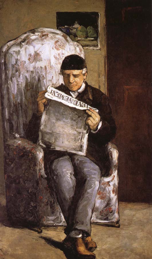 Paul Cezanne in reading the artist's father